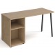 Sparta Straight Desk with A-frame Leg and Support Pedestal